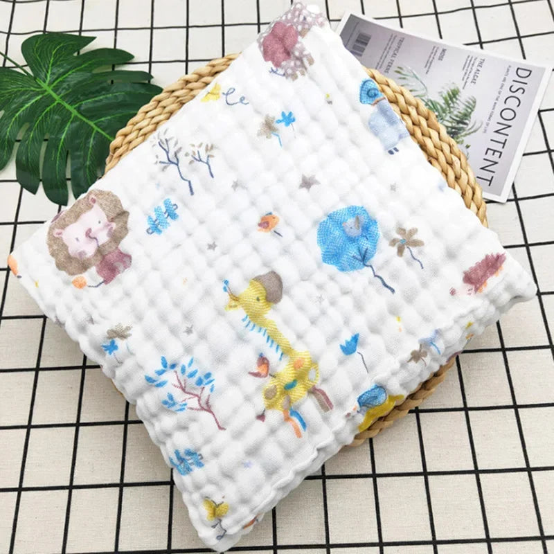 CloudSoft Muslin Baby Bath Towel – Ultra-Gentle 105x105cm Wrap for Newborns & Toddlers