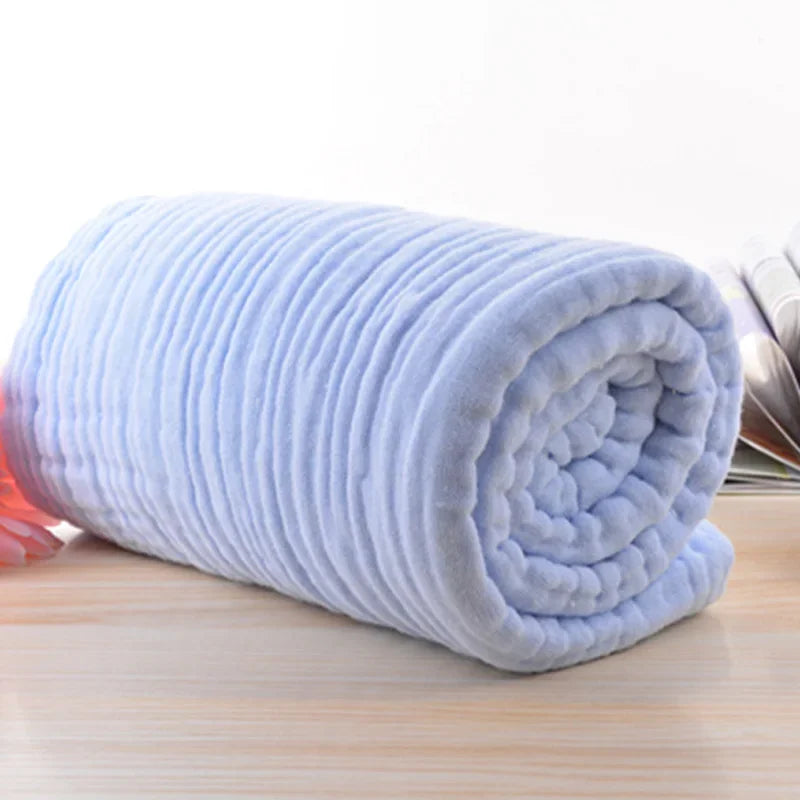 CloudSoft Muslin Baby Bath Towel – Ultra-Gentle 105x105cm Wrap for Newborns & Toddlers