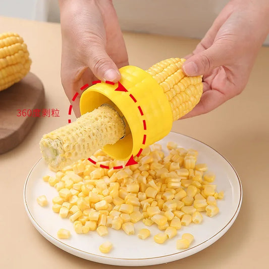 Éplucheur de maïs rotatif – Outil séparateur de grains de maïs en acier inoxydable