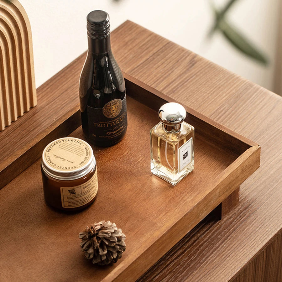 Elegant Wooden Organizer Tray – Minimalist Vanity & Home Decor