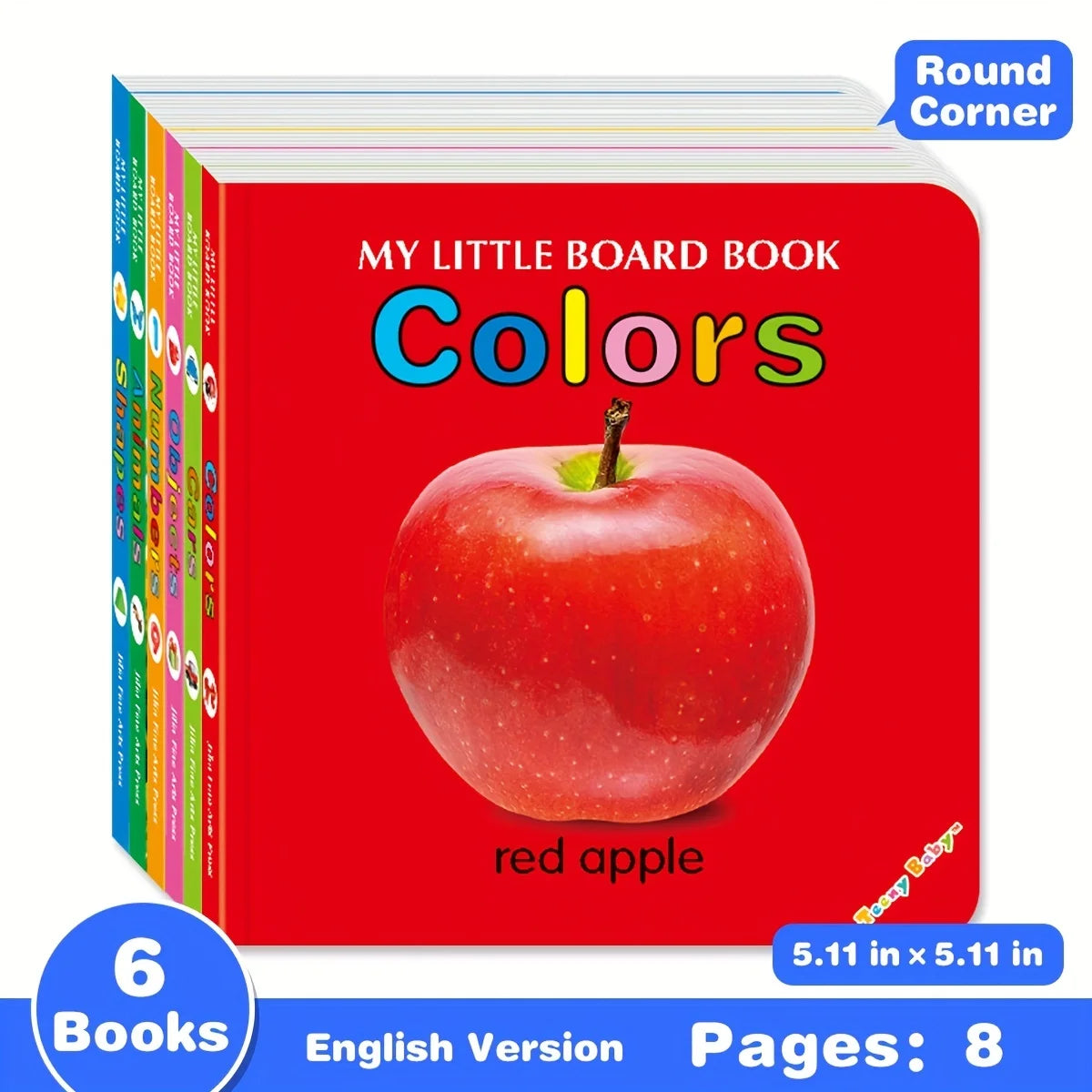 Interactive Baby Card Books – Colourful Sensory Toys for Newborn Development & Early Learning