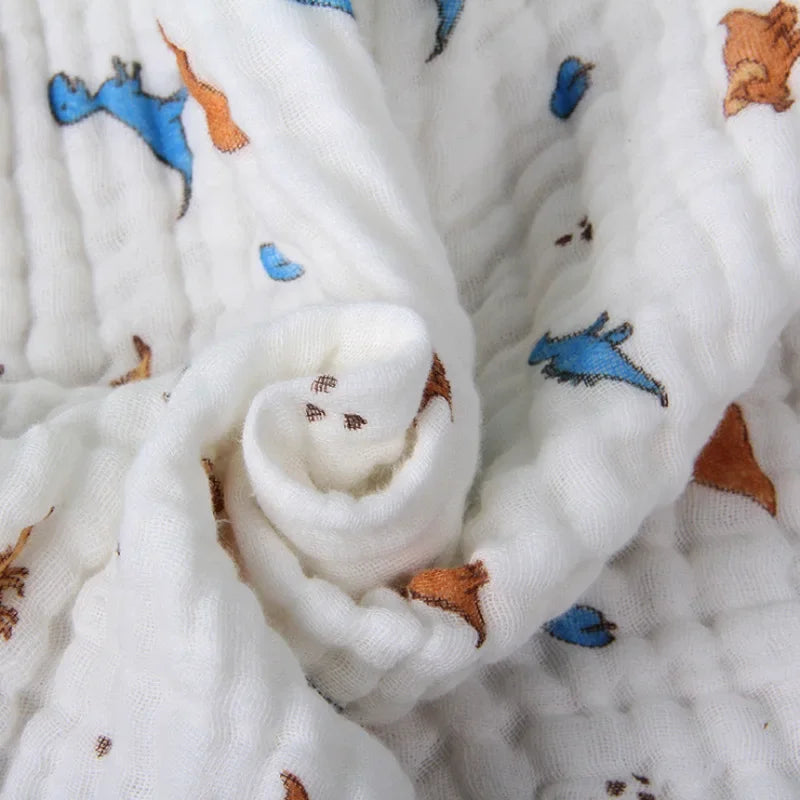CloudSoft Muslin Baby Bath Towel – Ultra-Gentle 105x105cm Wrap for Newborns & Toddlers