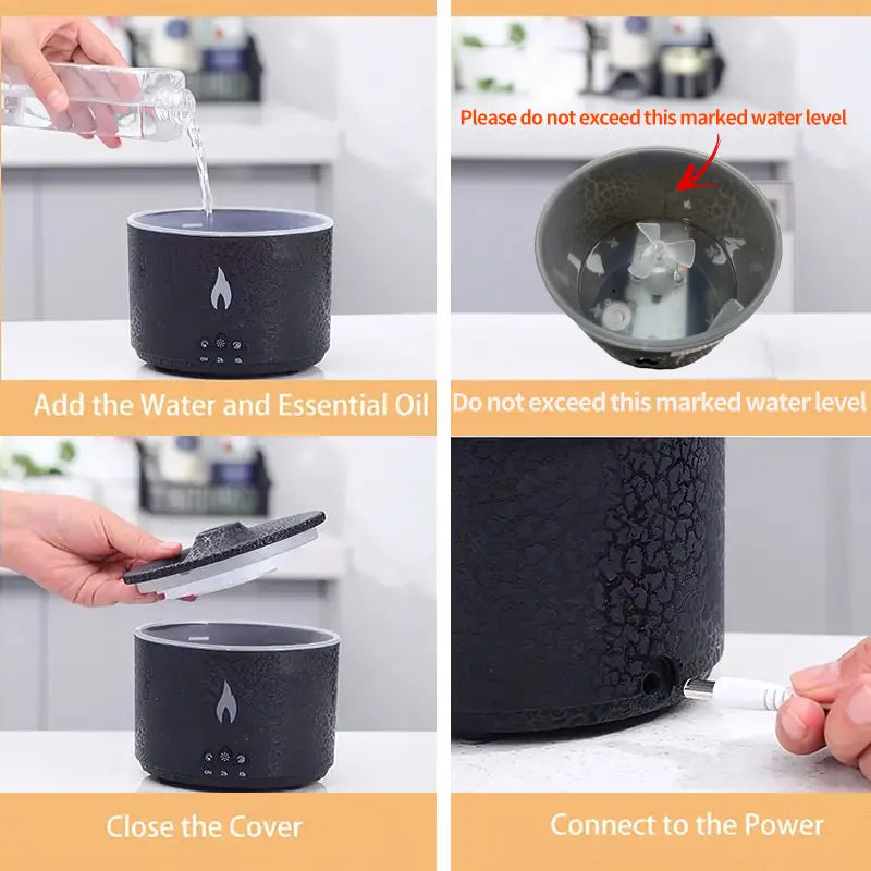 VolcanoGlow – Volcano Aroma with Relaxing LED Light