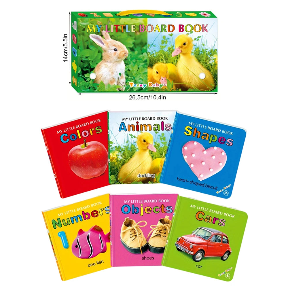 Interactive Baby Card Books – Colourful Sensory Toys for Newborn Development & Early Learning