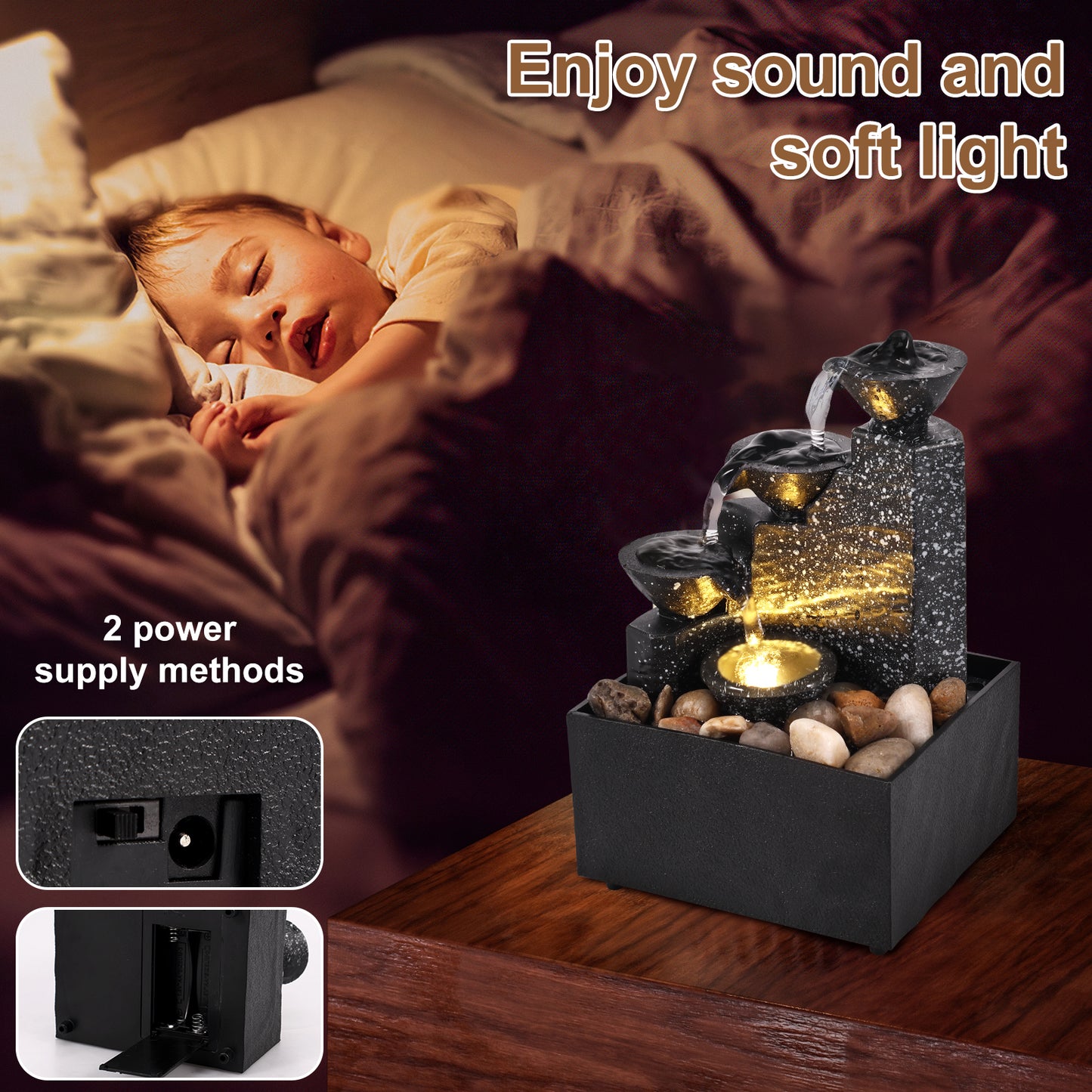 Tabletop Waterfall Fountain