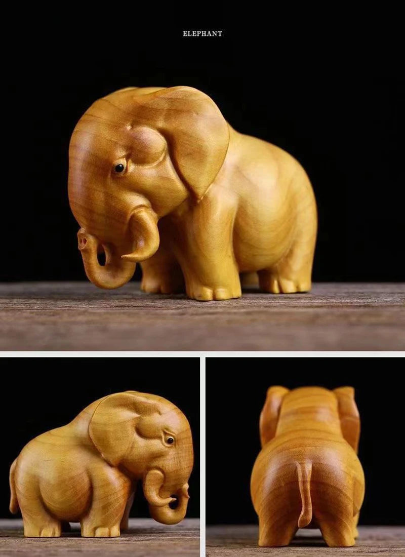 Thuja Wood Animal Figurines