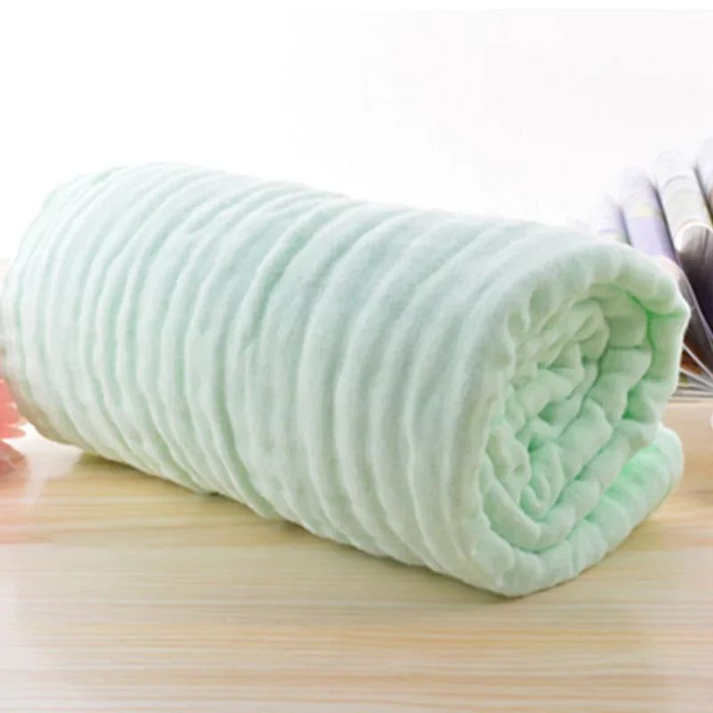 CloudSoft Muslin Baby Bath Towel – Ultra-Gentle 105x105cm Wrap for Newborns & Toddlers