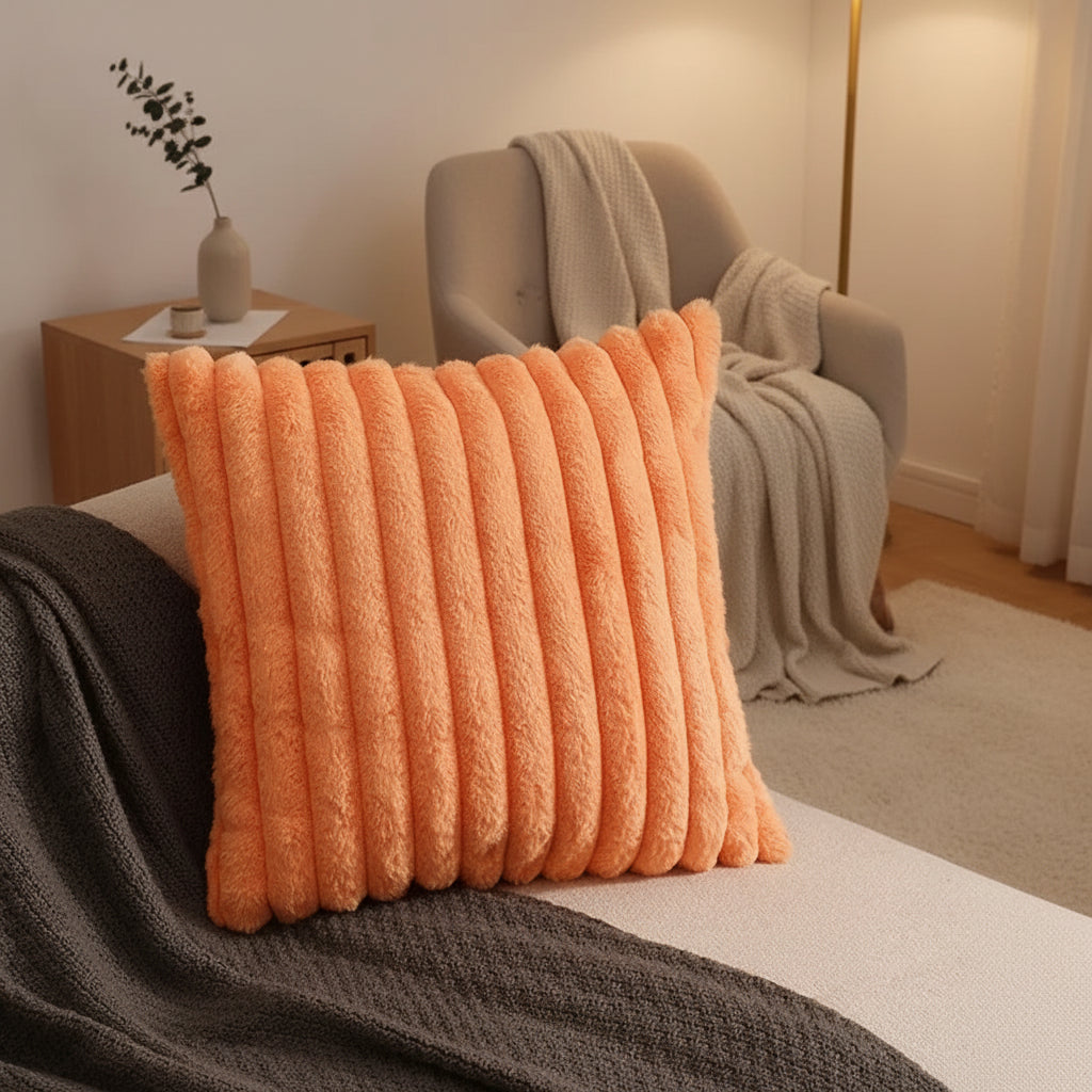 Faux Fur Cushion Cover – Luxury Fluffy Decor