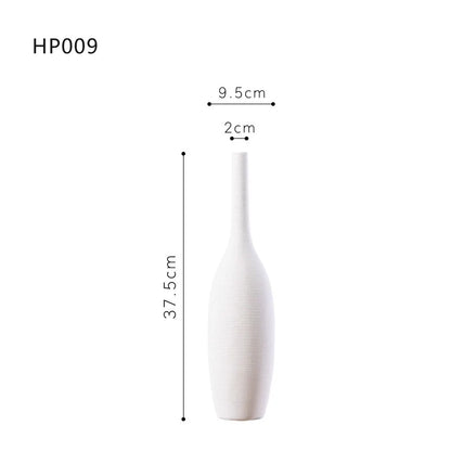 Minimalist White Ceramic Vase