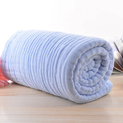 CloudSoft Muslin Baby Bath Towel – Ultra-Gentle 105x105cm Wrap for Newborns & Toddlers
