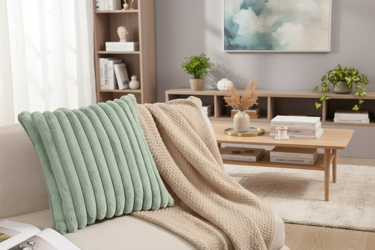 Faux Fur Cushion Cover – Luxury Fluffy Decor