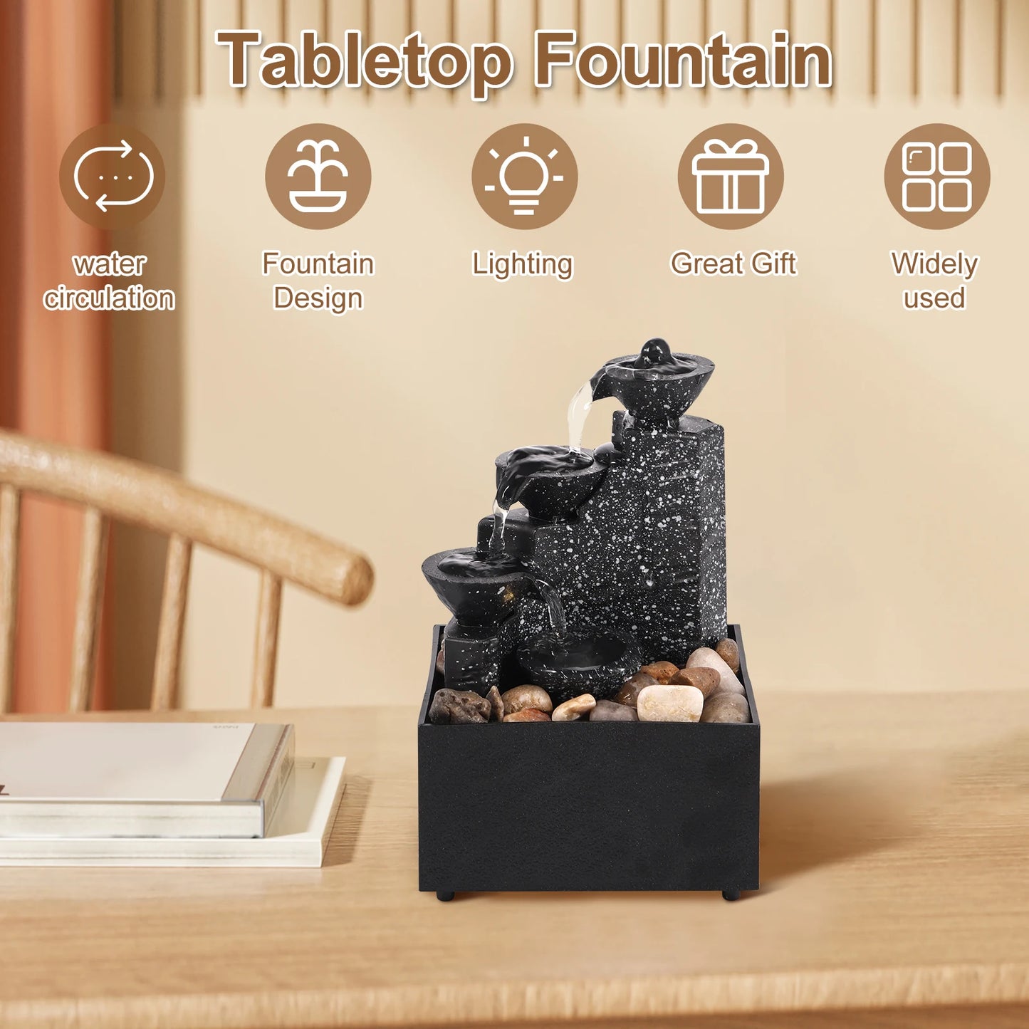 Tabletop Waterfall Fountain