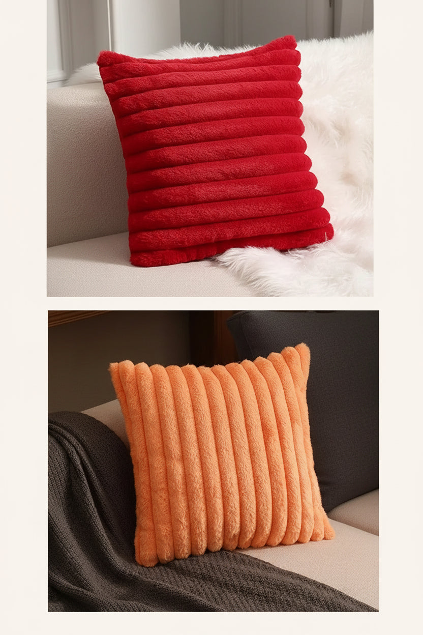 Faux Fur Cushion Cover – Luxury Fluffy Decor