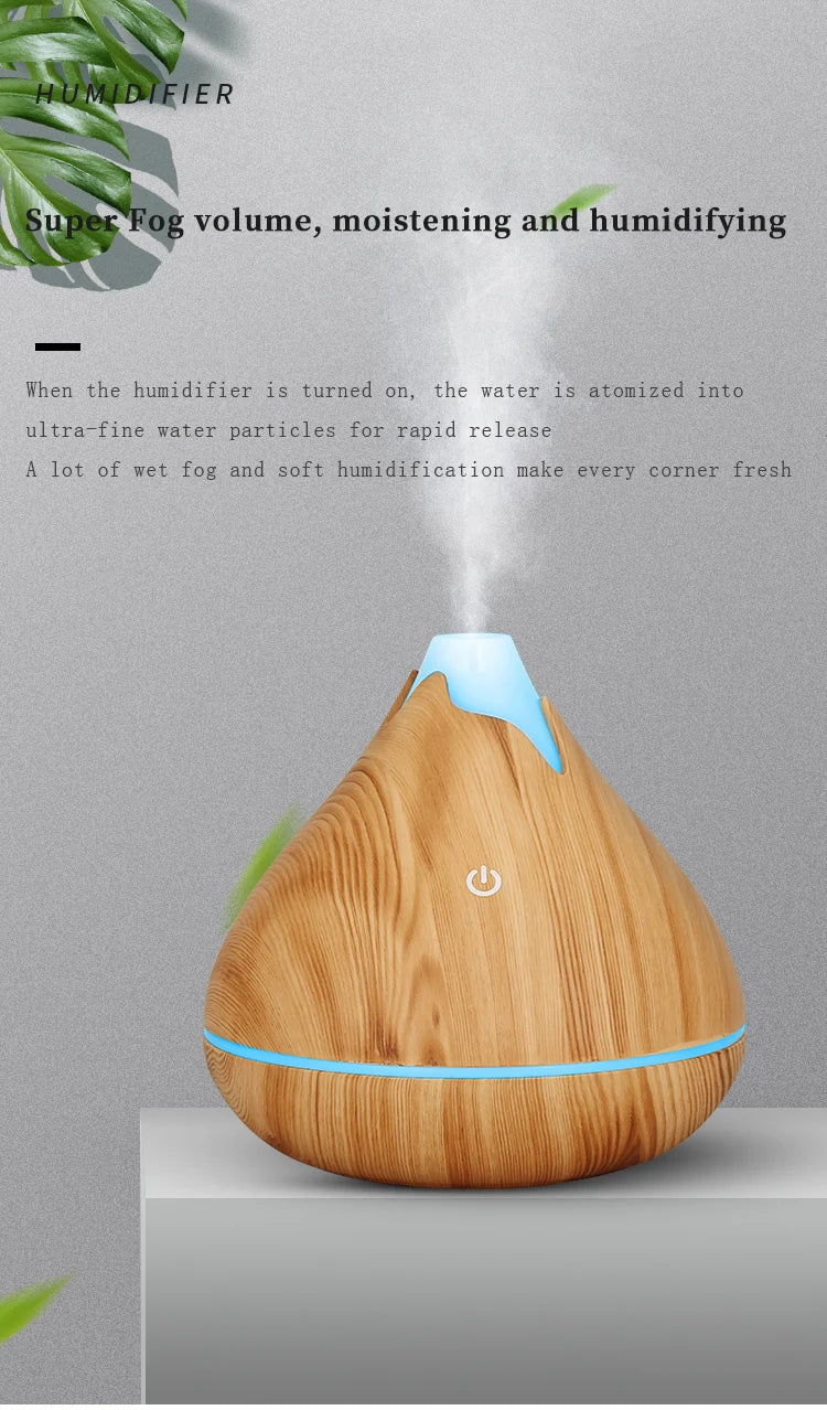 Ultrasonic Aroma Diffuser – Spa & Relaxing Ambient Light