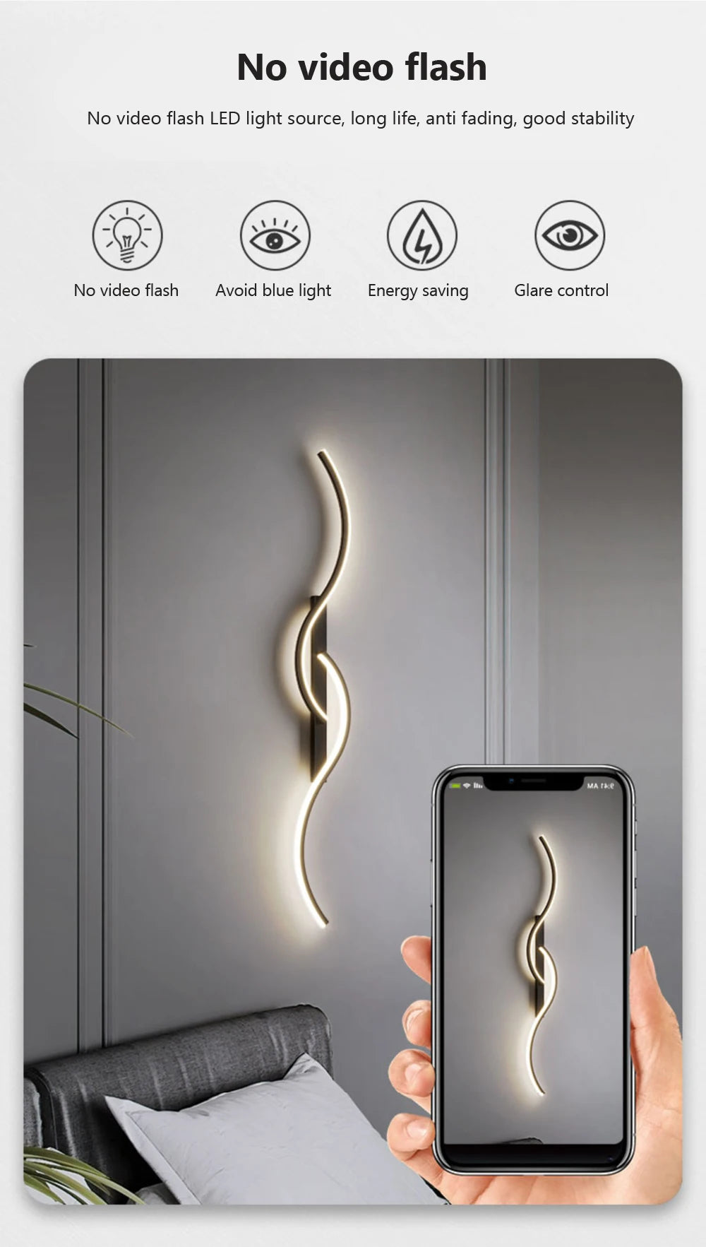 AuraLine Wall Lamp – Minimalist Ambient Lighting
