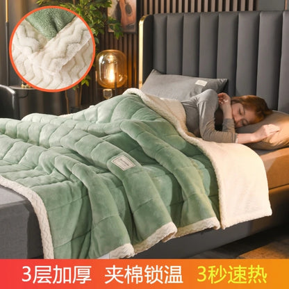 Coral Fleece Thick Blanket – Autumn/Winter