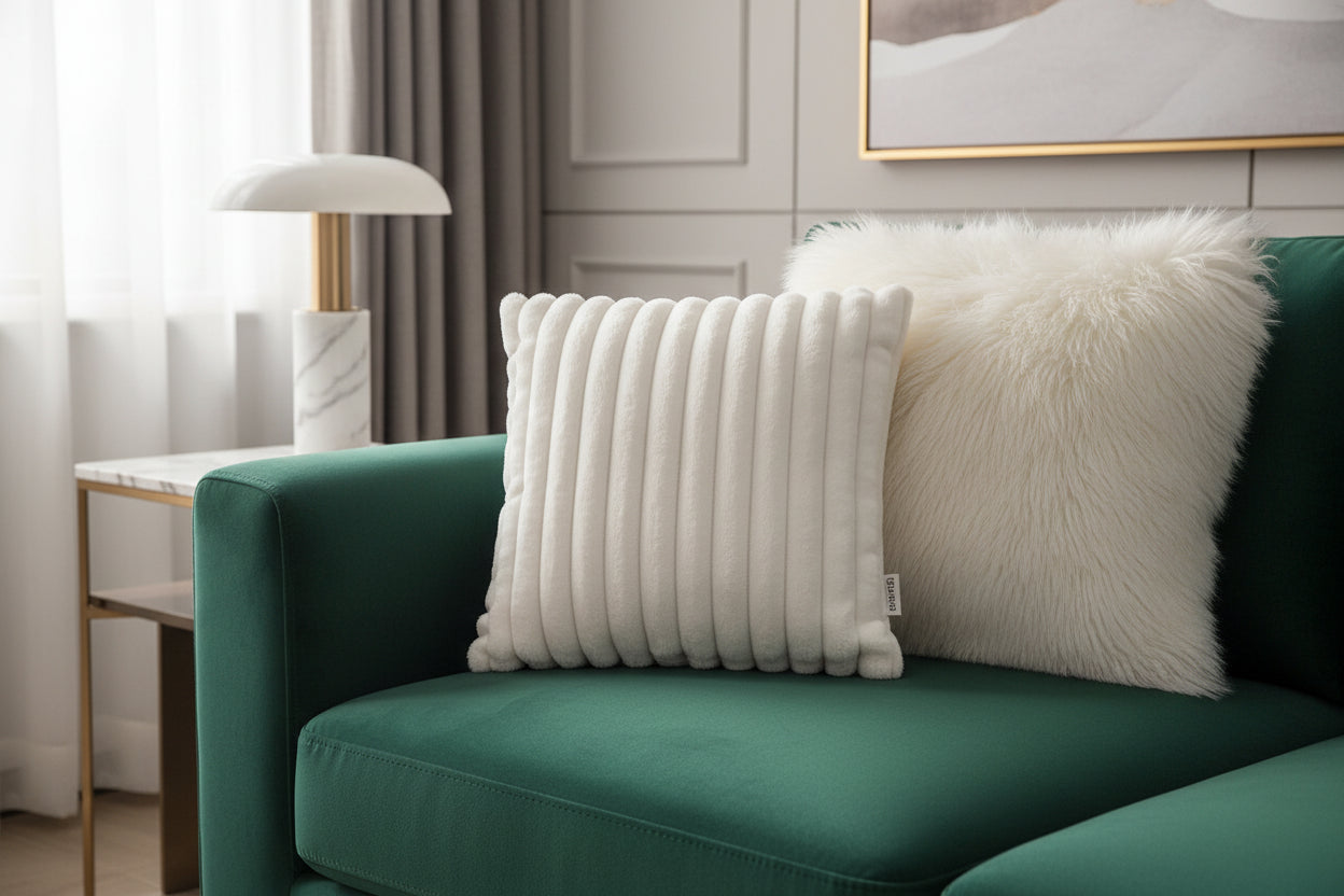 Faux Fur Cushion Cover – Luxury Fluffy Decor
