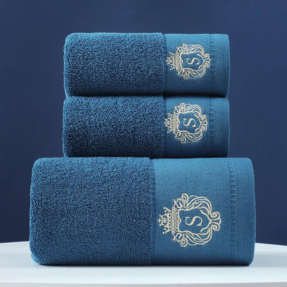 Luxury 3-Piece Cotton Bath Towel Set – 1 Bath Towel & 2 Hand Towels, Soft Quick-Dry Hotel Quality