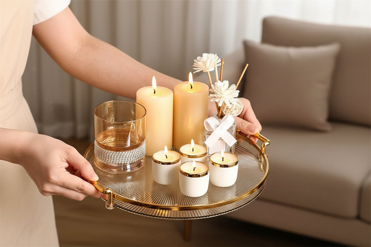 Elegant Wooden Serving Tray – Modern Home Entertaining