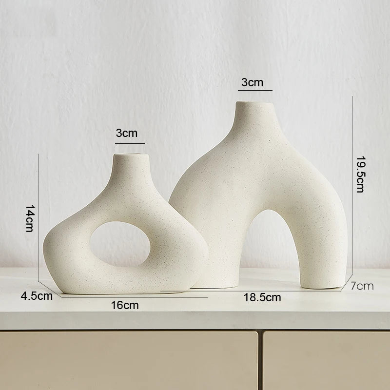 Ceramic Vase – Nordic Minimalist Home Decor