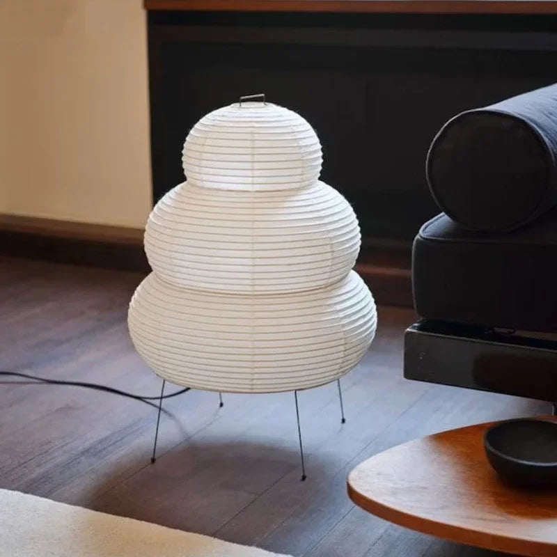 Modern Paper Table Lamp – Minimalist Ambient Light