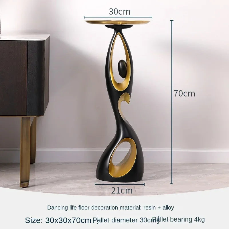 Abstract Dancing Figures Sculpture – Nordic Modern Decor