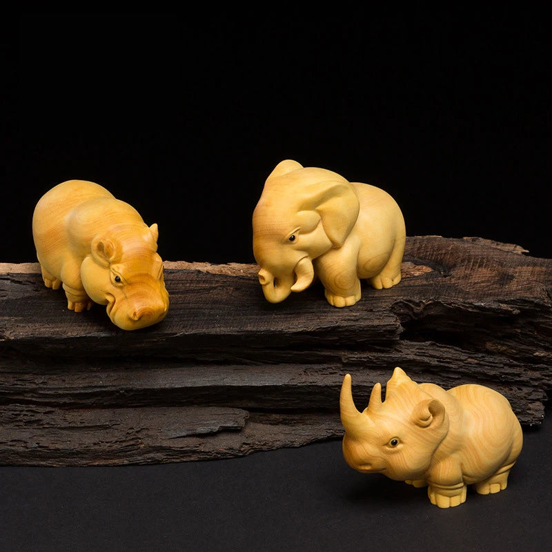 Thuja Wood Animal Figurines