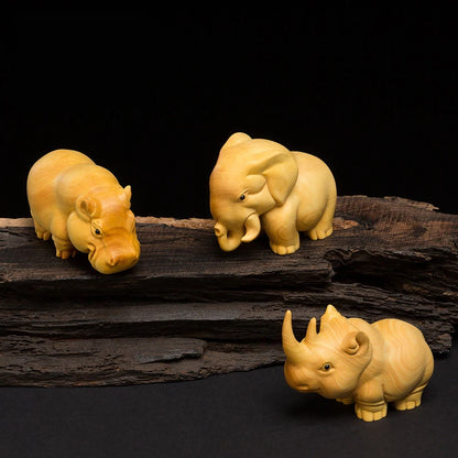 Thuja Wood Animal Figurines
