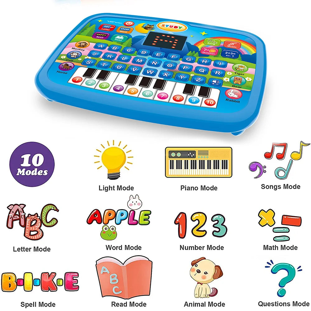 SmartFun 3-in-1 Educational Tablet – Interactive Literacy, Maths & Musical Toy for Kids Aged 3 and Up