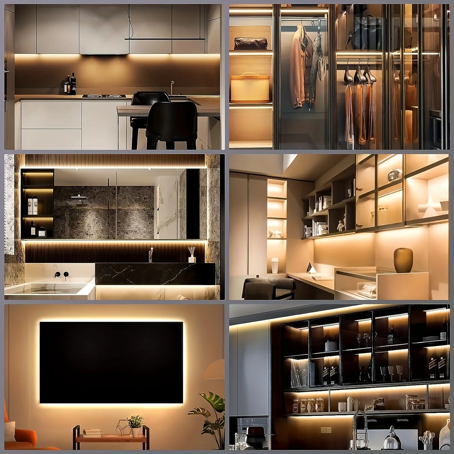 LumiScan Motion Sensor LED Light Strip – Hand Wave ON/OFF USB Tape for Closet & Kitchen Lighting