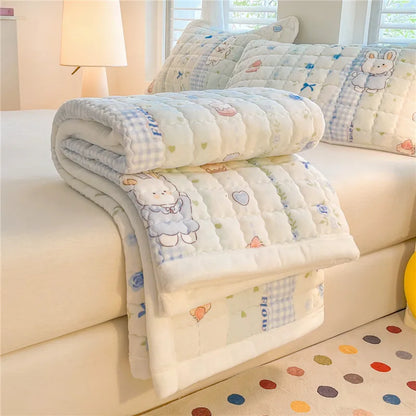 Velvet Comfort Thicken Mattress Topper – Soft Quilted Bed Mat for Winter Warm Beds