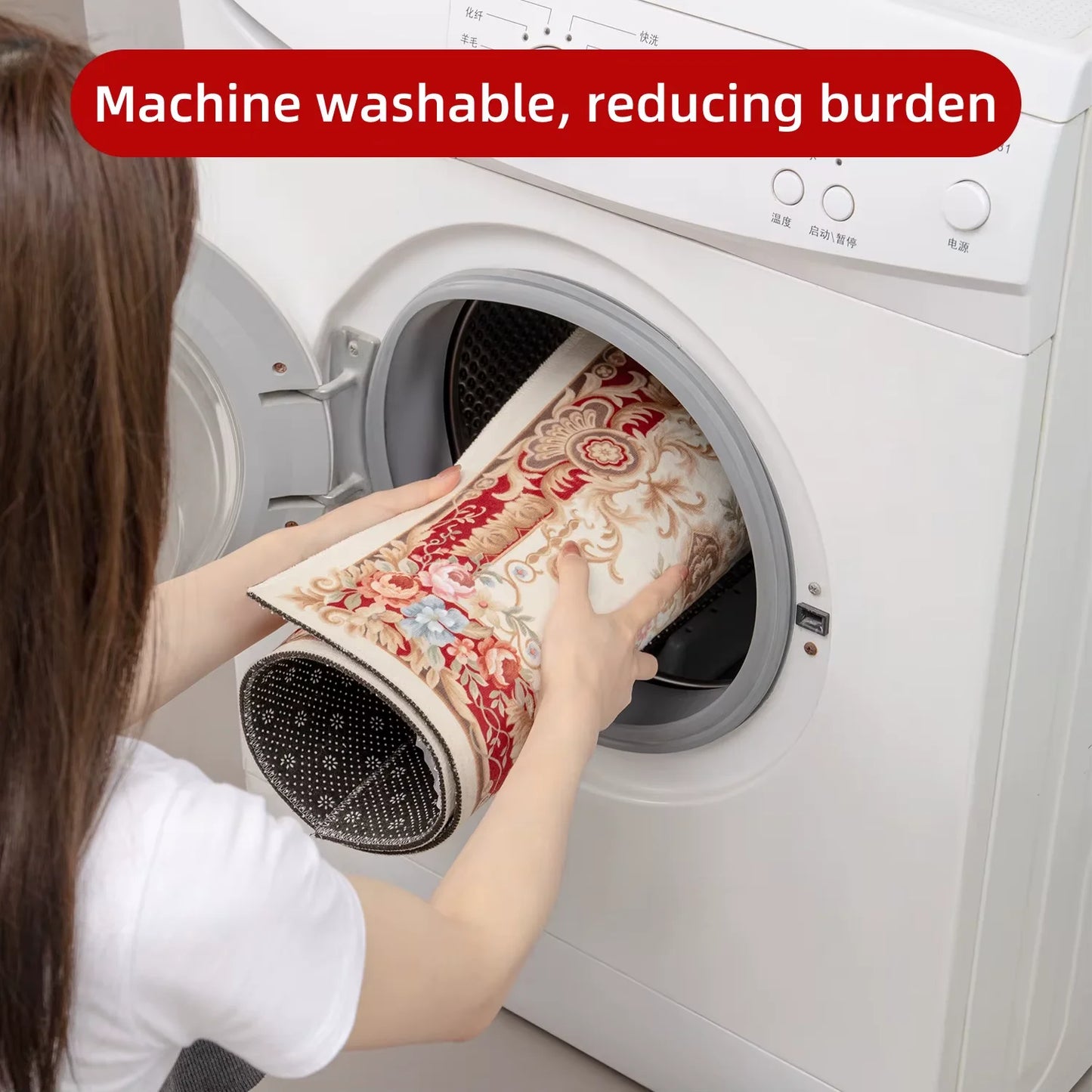 Festive Christmas Tree Pattern Rug