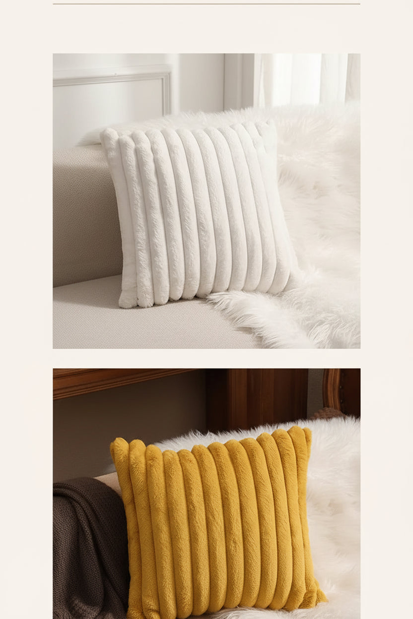 Faux Fur Cushion Cover – Luxury Fluffy Decor
