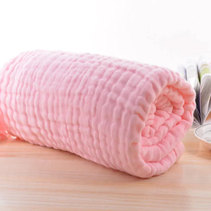 CloudSoft Muslin Baby Bath Towel – Ultra-Gentle 105x105cm Wrap for Newborns & Toddlers