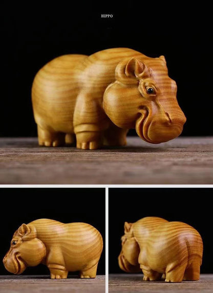 Thuja Wood Animal Figurines