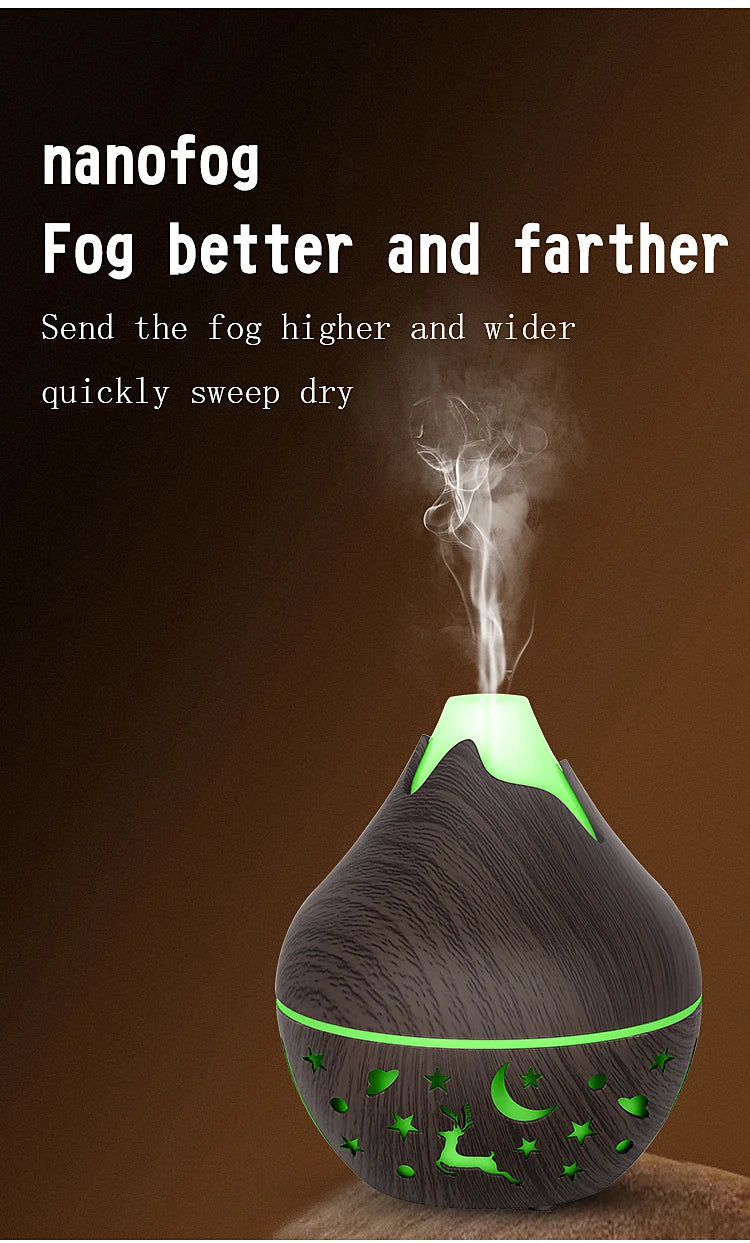 Ultrasonic Aroma Diffuser – Spa & Relaxing Ambient Light