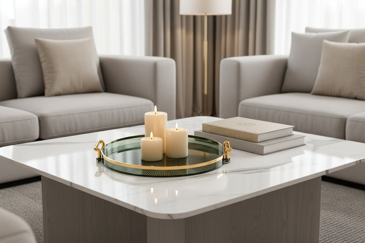 Elegant Wooden Serving Tray – Modern Home Entertaining