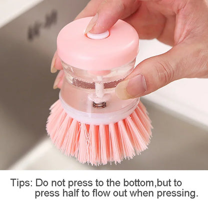 CleanMate Dish Brush with Built-in Soap Dispenser – Kitchen Cleaning Accessories for Efficient Washing