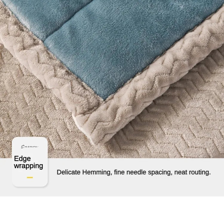 Coral Fleece Thick Blanket – Autumn/Winter