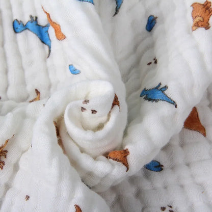 CloudSoft Muslin Baby Bath Towel – Ultra-Gentle 105x105cm Wrap for Newborns & Toddlers