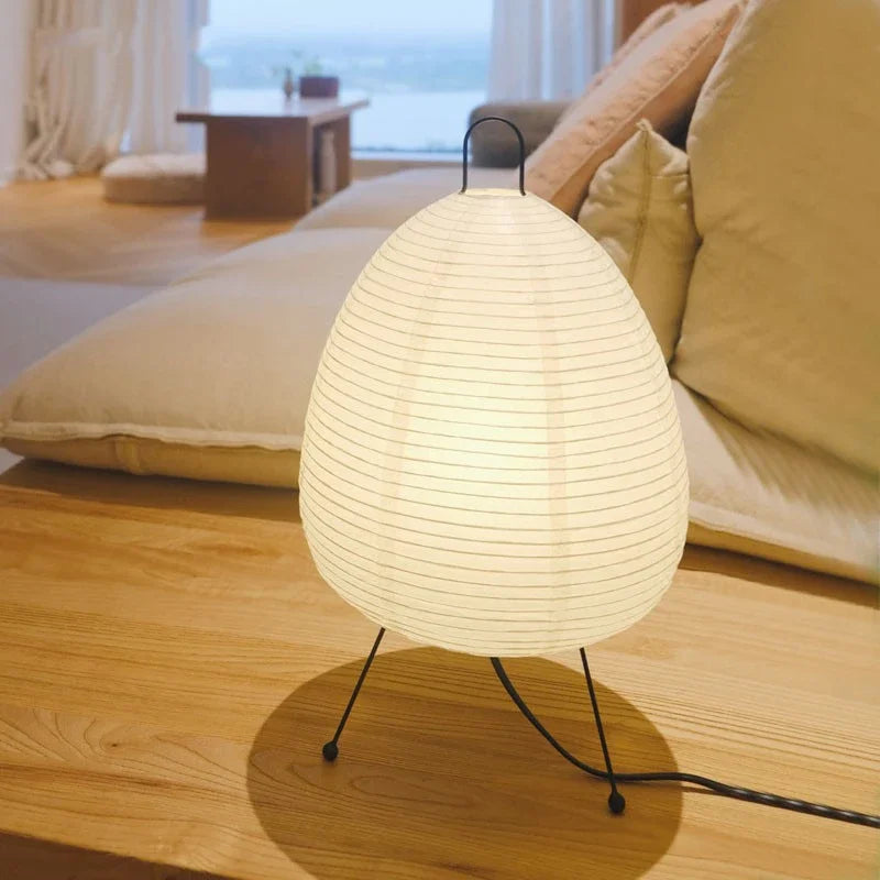 Modern Paper Table Lamp – Minimalist Ambient Light