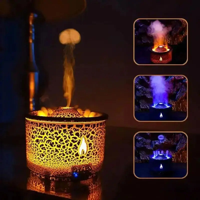 VolcanoGlow – Volcano Aroma with Relaxing LED Light
