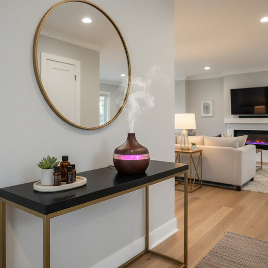 CalmHaven 300ml Ultrasonic Aroma Diffuser – LED Humidifier for Calm & Relaxing Spaces