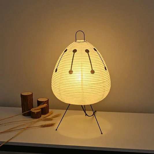 Modern Paper Table Lamp – Minimalist Decorative Lighting