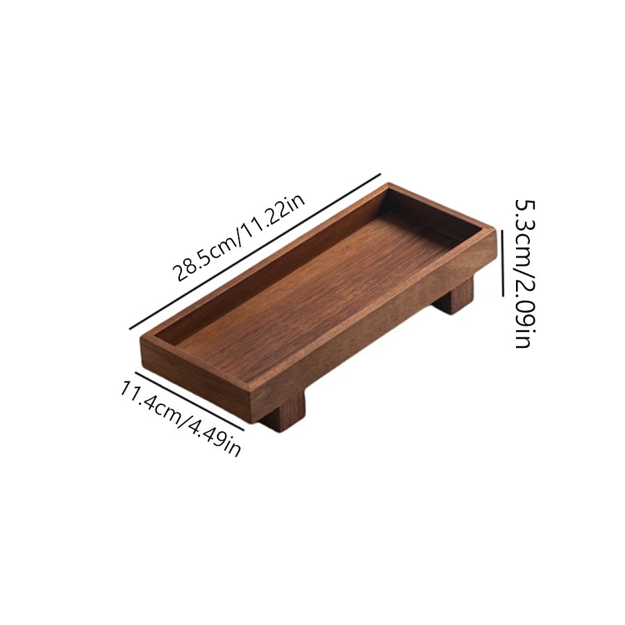 Elegant Wooden Organizer Tray – Minimalist Vanity & Home Decor