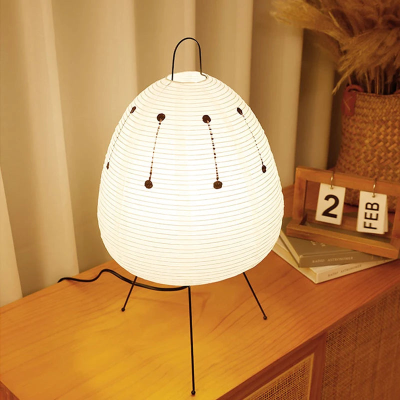 Modern Paper Table Lamp – Minimalist Ambient Light