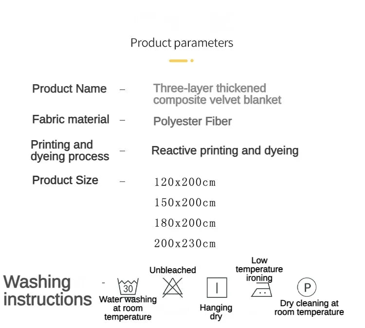 Coral Fleece Thick Blanket – Autumn/Winter