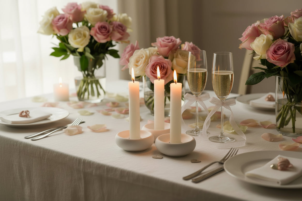Ceramic Candle Holder – Nordic Minimalist Home Decor