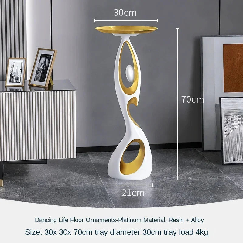 Abstract Dancing Figures Sculpture – Nordic Modern Decor
