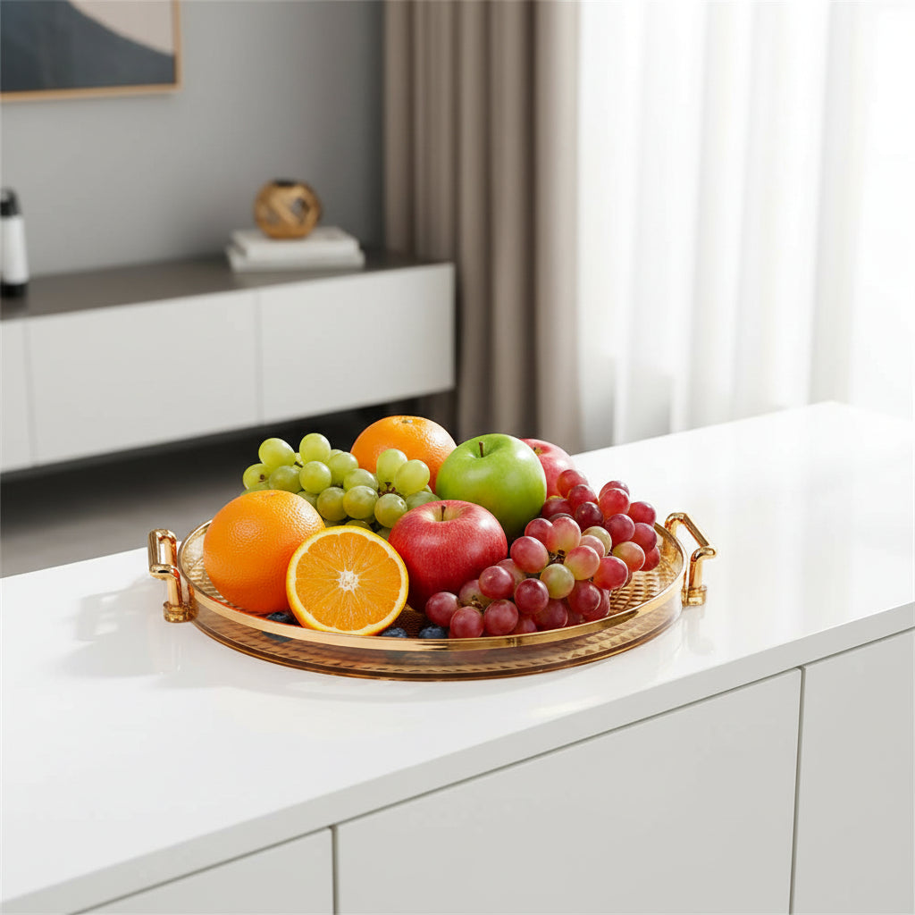 Elegant Wooden Serving Tray – Modern Home Entertaining